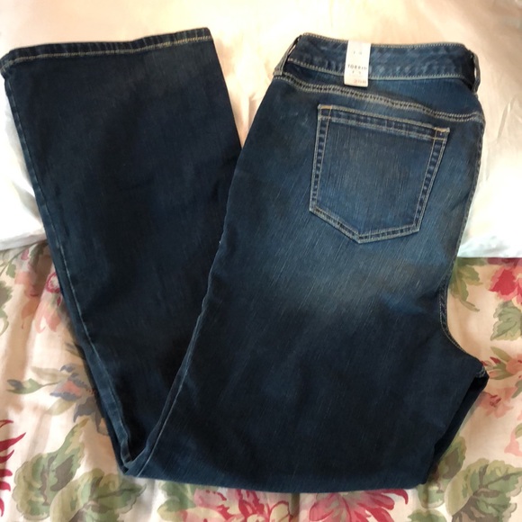 TORRID Denim size 20 R Relaxed Boot Bayou Dark Classic 5-pocket Jeans $99 NEW - Picture 5 of 13